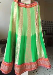 Beautiful Green Ethnic lehnga