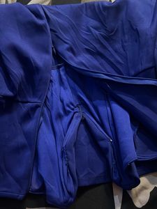 Vibrant Blue Strapless Mini Dress