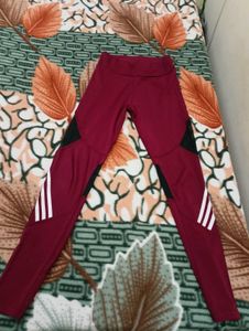 Maroon Athletic Leggings