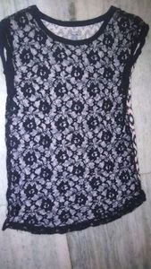 0012_Black #Net Top