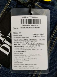 Offduty Stale Blue Vintage Baggy Jeans