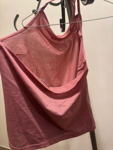Halter Neck Pink Party Top