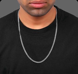 price drop 📉 Men's Silver Flat Anchor Chain
