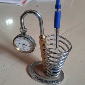 Vintage Pocket Watch Pen Holder