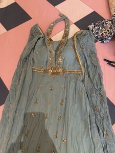 Exquisite Embroidered Flowy Gown