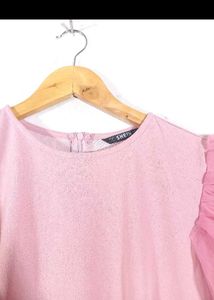 Pink Puff Sleeve Dress