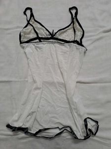 Women's Sheer Lace Babydoll Nightgown
