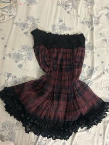 Gothic Plaid skirt/dress