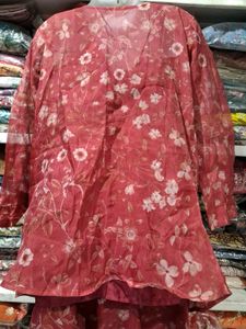 Floral Print Kurta Set with Palazzo