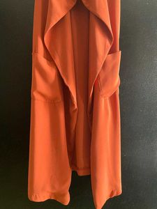 ✨ STUNNING RUST ORANGE LONGLINE WAISTCOAT ✨