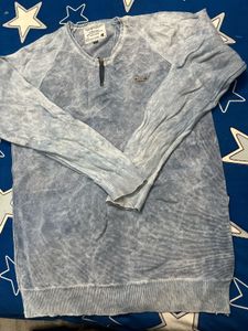 Men's Vintage Wash Zipper Sweater