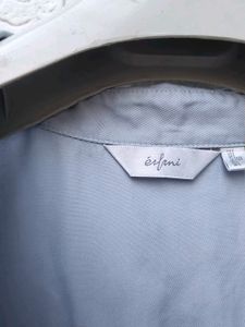 New with tag Korean Light Blue Short Sleeve Collar