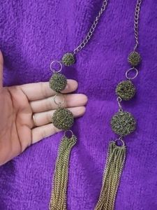Statement Necklace with Fringe