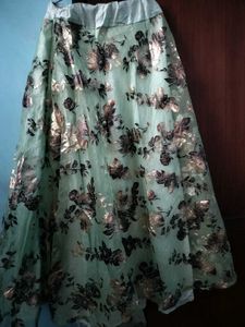 Floral Organza Skirt