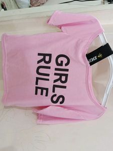 Pink Crop Top