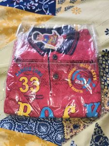 Cute Red Boys T-Shirt with Graphics
