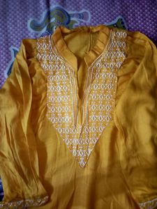 yellow Long kurti🧡💛