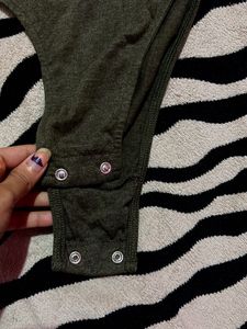 Bodysuit with Cut-out Sleeves