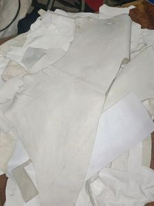 White Colour Genuine Leather