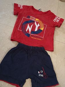 Boys NY Brooklyn Rock Star T-Shirt &amp; Shorts Set