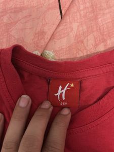 Cute Mickey Mouse Red T-Shirt