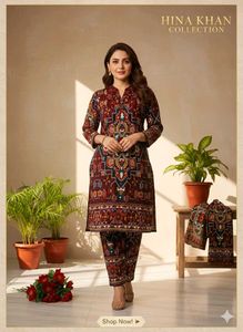 New Ethnic Print Kurta Set (L,XL)