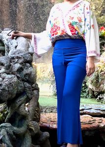 Vibrant Blue Palazzo Pants