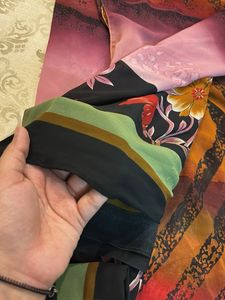 printed multi colour saree