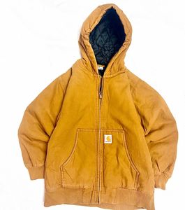 Carhartt Brown Lined Hooded Jacket