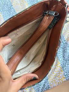 Stylish Green Ikat Crossbody Bag