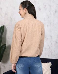 Shein Cozy Teddy Half-Zip Pullover