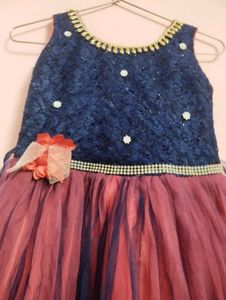 Beautiful Blue &amp; Pink Gown