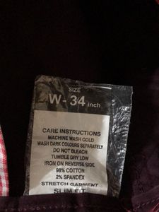 Burgundy Casual Pants (Men’s)