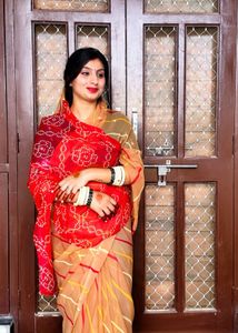 Beautiful Bandhani Saree