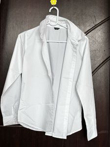 Classic White Button-Down Shirt