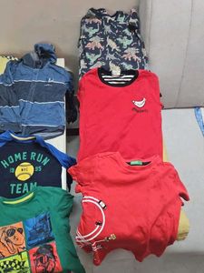 Bundle of 12 Tshirts for boys 2-4 year old