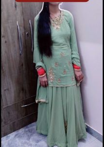 Elegant Mint Green Lehenga Choli