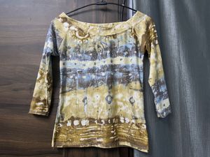 Unique Abstract Print Top