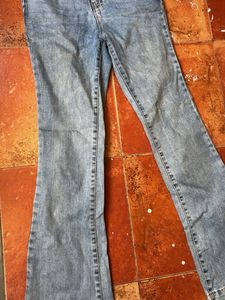 Light Wash Flared Jeans