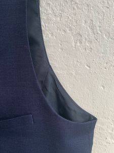 Stylish Men's Navy Blue Formal Waistcoat