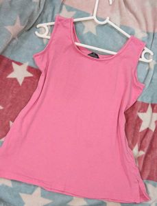 Pink Sleeveless Tank Top