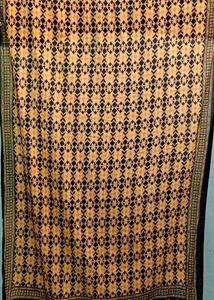 Beautiful yellow & black Cotton Dupatta