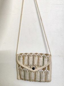 Vintage Embroidered Sling Bag
