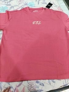Shein Coral Graphic T-Shirt