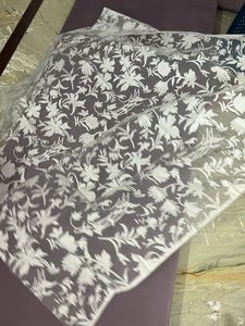 Exquisite Floral White blouse fabric