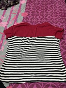 stripes fitted tshirt