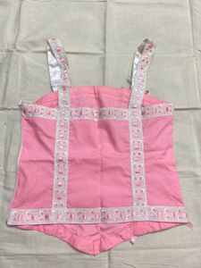 Pink couquette Corset Top