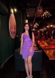 Stylish Purple Ruched Mini Dress