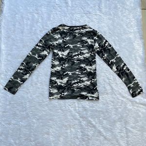 Camouflage Long Sleeve Top
