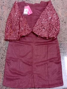 Sparkling Sequin Sleeve Dress